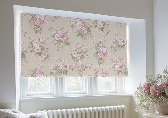 Shabby Chic by Rachel Ashwell Rose Chintz, Pink - Roman Blind - Image 5